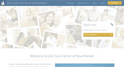Desktop Screenshot of lifecarecenterofnewmarket.com